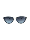 5750 MARBLED CATEYE SUNGLASS, DENIM