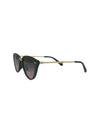 5750 MARBLED CATEYE SUNGLASS, BLACK