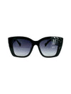 5740 FLAT AVIATOR STYLE SUNGLASS, BLACK