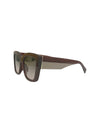 5740 FLAT AVIATOR STYLE SUNGLASS, MOCHA