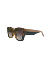 5740 FLAT AVIATOR STYLE SUNGLASS, BROWN