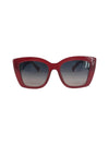 5740 FLAT AVIATOR STYLE SUNGLASS, BURGUNDY