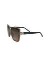 5771 RHINESTONE TRIM SUNGLASS, MOCHA