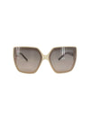 5771 RHINESTONE TRIM SUNGLASS, LATTE