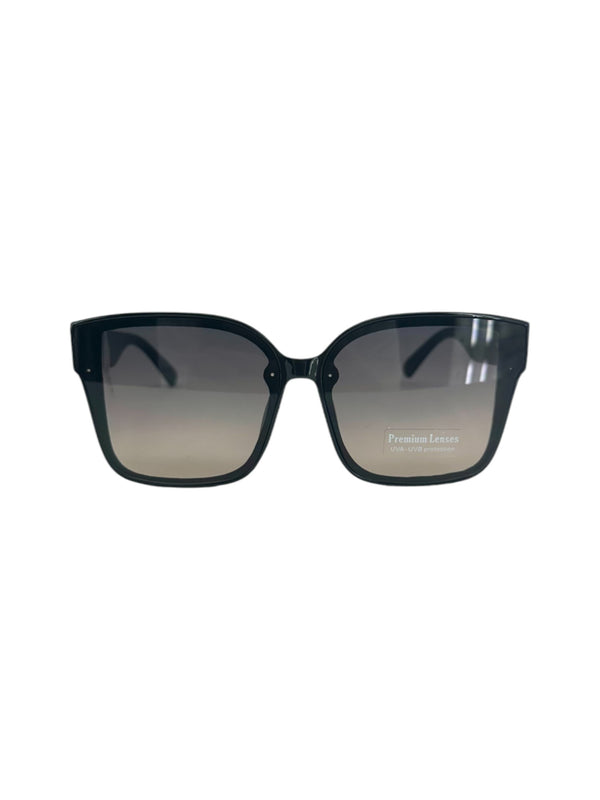 5714 BIG FLAT FRAME SUNGLASS, BLACK