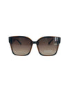 5714 BIG FLAT FRAME SUNGLASS, BROWN