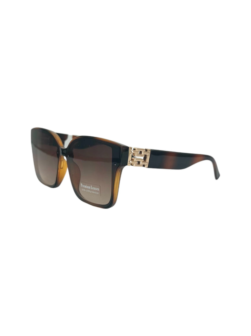 5714 BIG FLAT FRAME SUNGLASS, BROWN