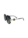 5732 LARGE FLAT SUNGLASS, BLACK