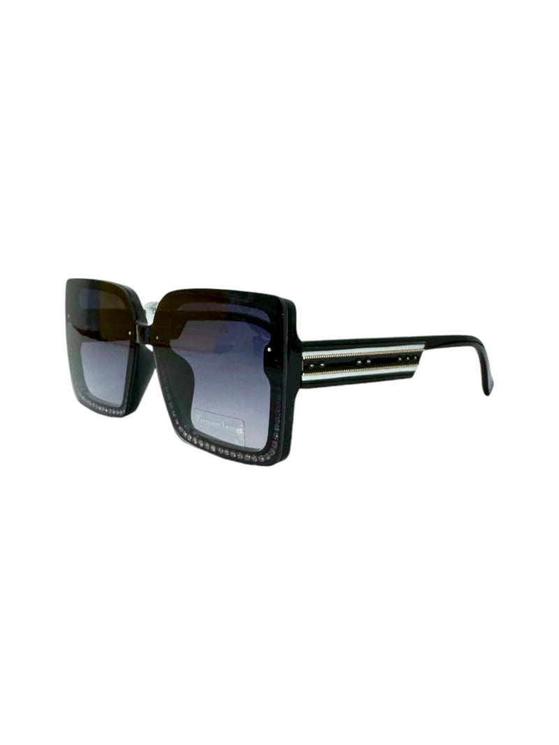 5744 STONE TRIM SUNGLASS, BLACK