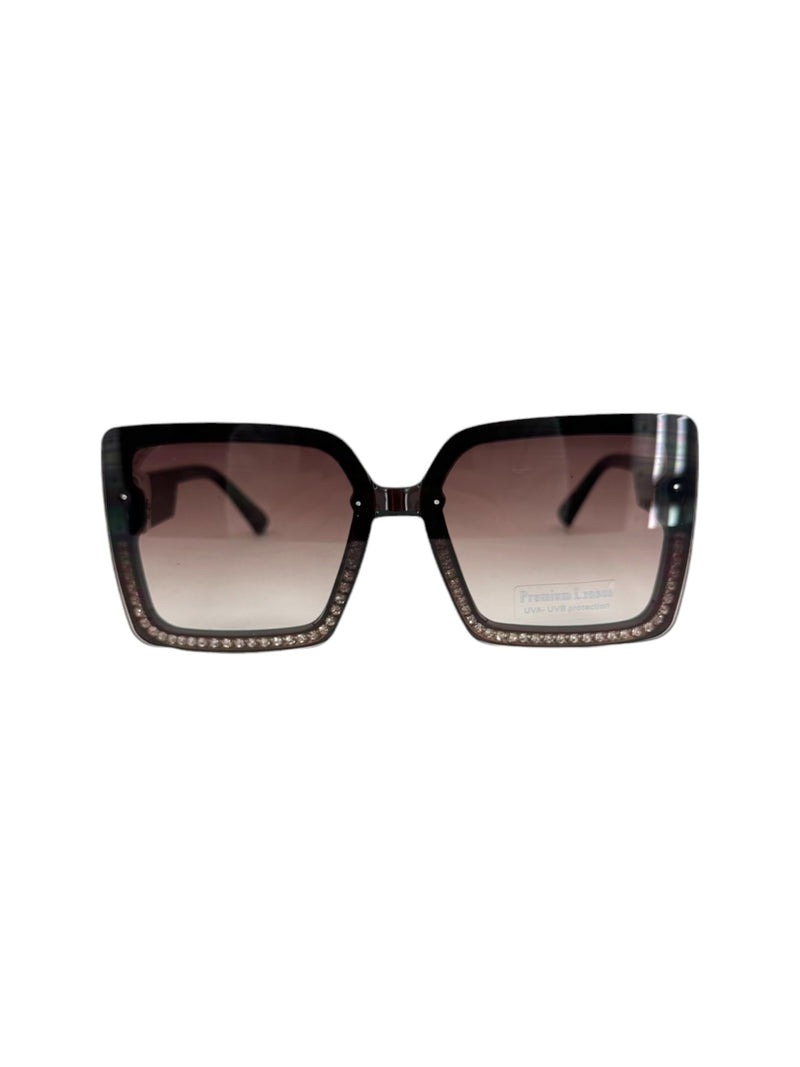 5744 STONE TRIM SUNGLASS, BROWN