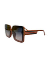 5744 STONE TRIM SUNGLASS, RUST