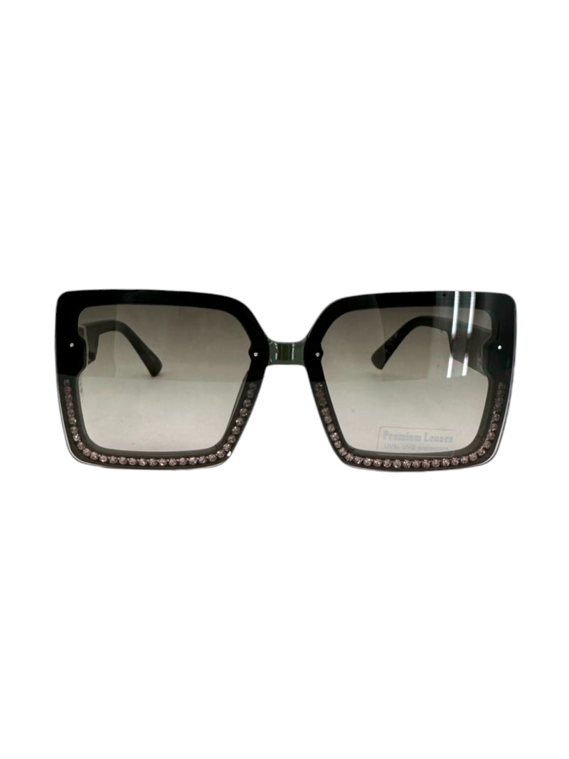 5744 STONE TRIM SUNGLASS, OLIVE