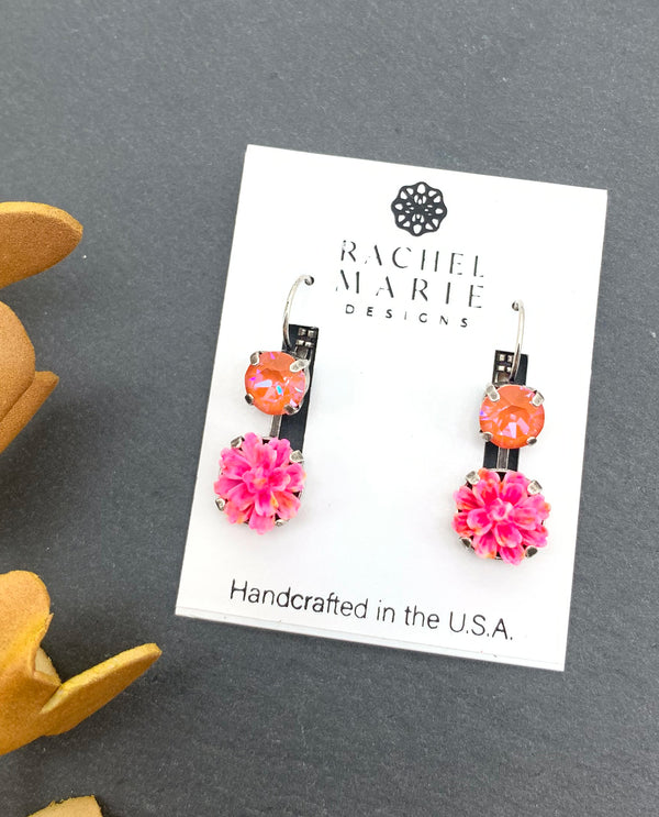 Rachel Marie Designs Lizzy In Bloom Collection Earring TROPICAL PUNCH