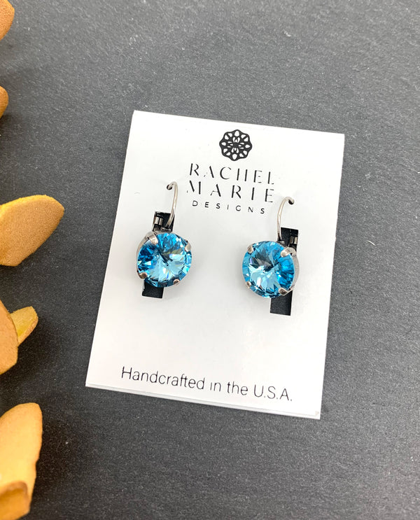 RACHEL MARIE DESIGNS PENNY EARRING AQUA