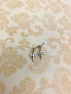 ER5592 RHODIUM CZ CROSS EARRING