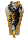 SCA-771 ROSE SCARF BLACK