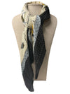 SCA-756 HORSE SCARF BLACK