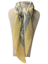 SCA-756 HORSE SCARF YELLOW