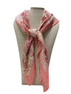 SCA-775 FLORAL PASTEL SCARF PINK