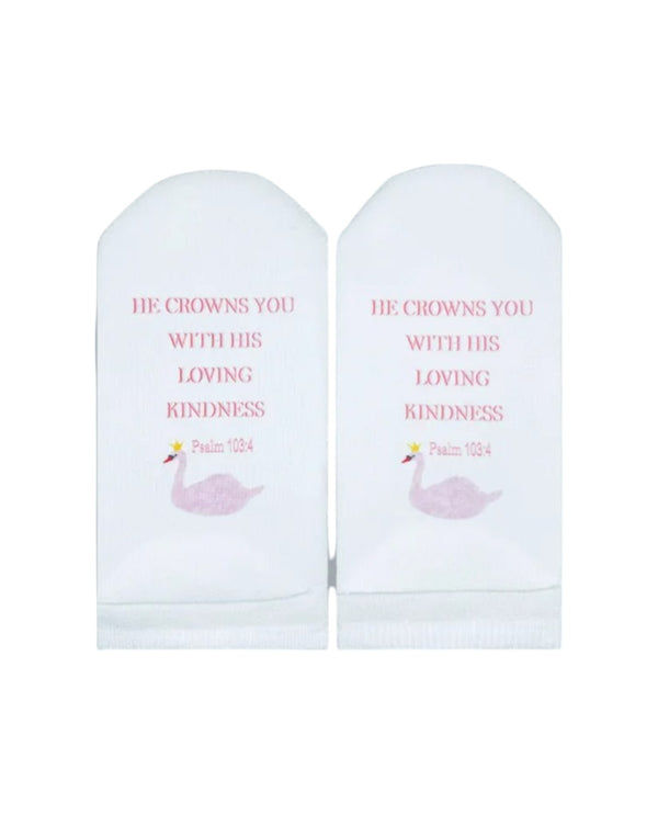 STANDING ON THE WORD PSALM 103:4 HE CROWNS SOCKS