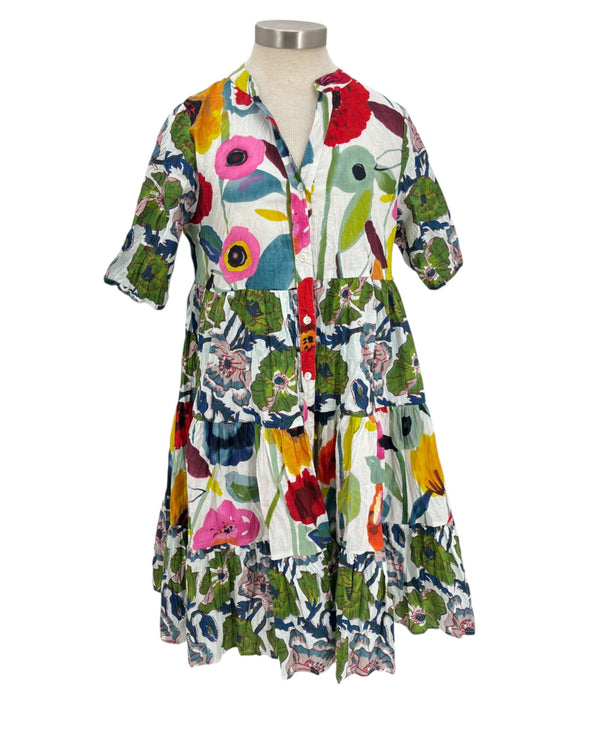 DRESS ADDICT JULY COTTON BUTTONDOWN DRESS