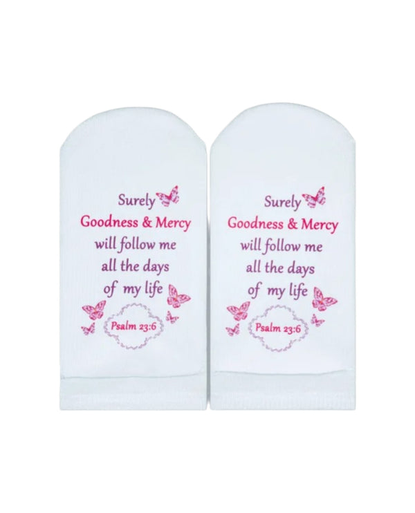 STANDING ON THE WORD PSALM 23:6 GOODNESS & MERCY SOCK