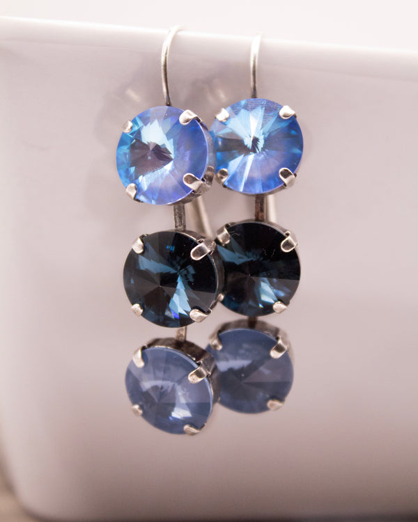 RACHEL MARIE DESIGNS TRISTINA DROP EARRING BLUE JEAN DREAMS