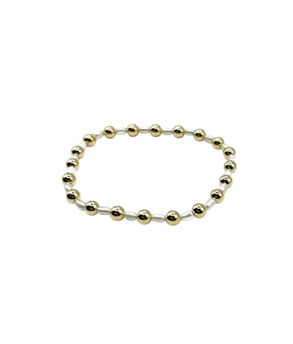 ERIN GRAY B-KPRL5-7 MONTAUK PEARL/GOLD BRACELET