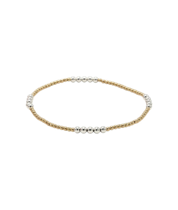 ERIN GRAY B-HAMP23-SS7 HAMPTON MIX BRACELET SILVER/GOLD