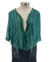 ACR-95362 LACE MOCK 2PC TOP GREEN