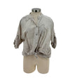 MADE IN ITALY 81361 EMBROIDERED COTTON TOP BEIGE