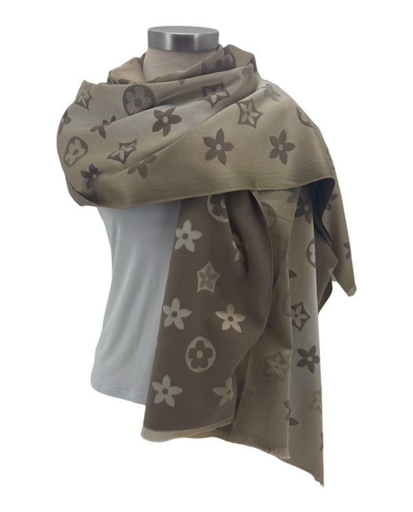 IN9005 VUITTON PRINT REV. WRAP KHAKI
