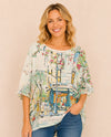 INOAH T1710YO CITY LIFE SHORT SLEEVE TOP green