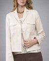 INSIGHT BCJ2609H FRONT POCKET LAPEL JACKET CAFE LATTE