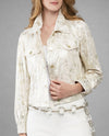 INSIGHT BCJ2665HMPR METALLIC PRINT JACKET CAFE LATTE METALLIC