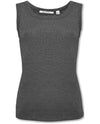 INSIGHT BCT8767TK RIBBED SHIMMER TANKTOP pewter