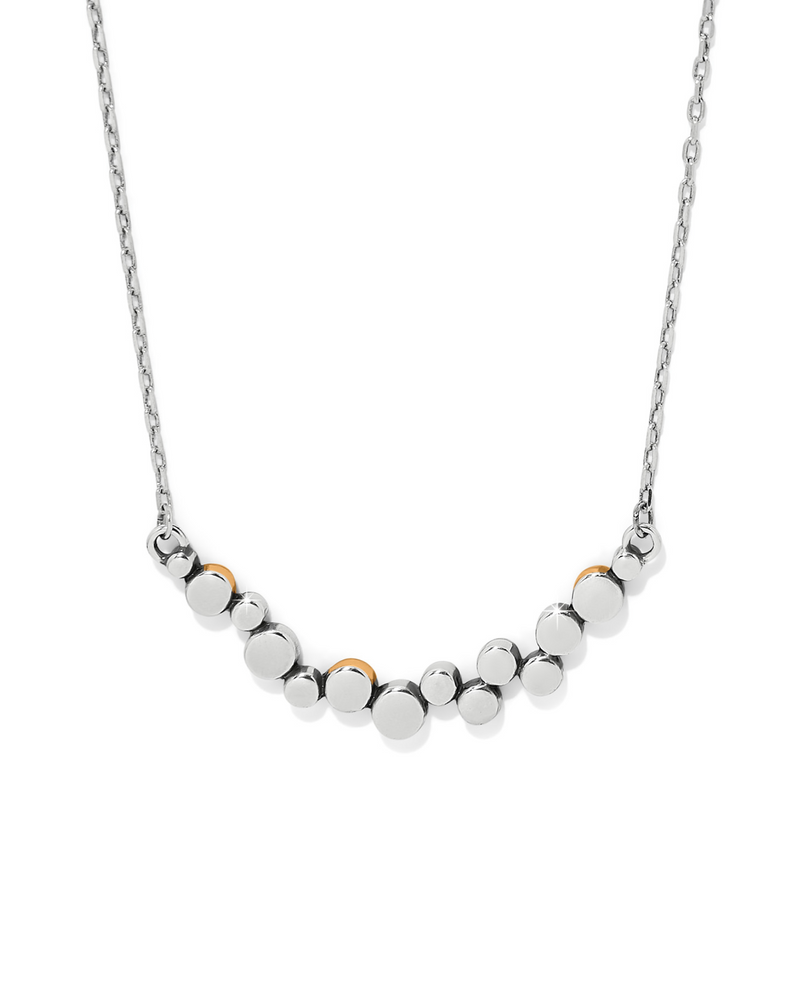 BRIGHTON JM0019 PEBBLE EDGE CRESENT BAR NECKLACE