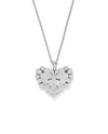 BRIGHTON JM0018 PEBBLE EDGE HEART NECKLACE