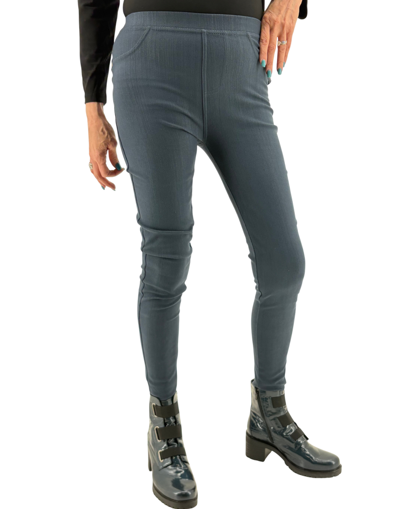 J04A COMFORT CONTROL DENIM LEGGING OS CHARCOAL