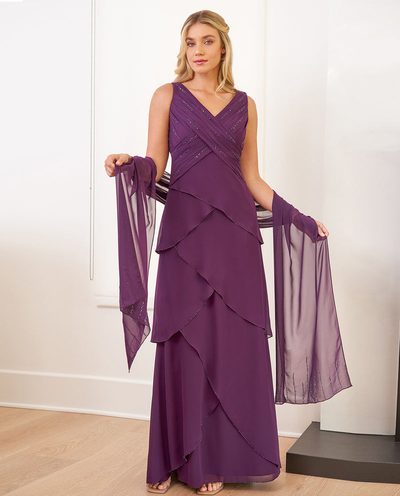 janey chiffon a line dress Azazie Jane Ready to Ship Matcha Chiffon Bridesmaid Dresses