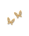 BRIGHTON JA0026 ENCHANTING BUTTERFLY GOLD POST EARRING