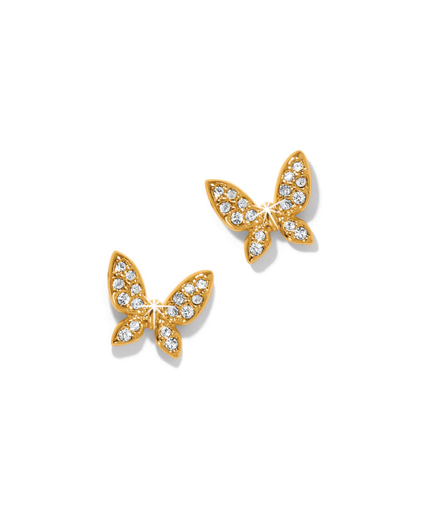 BRIGHTON JA0026 ENCHANTING BUTTERFLY GOLD POST EARRING