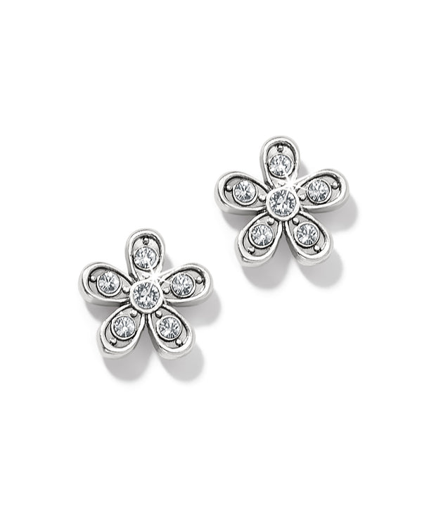 BRIGHTON JA0029 ENCHANTING FLOWER SILVER POST EARRING