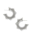 BRIGHTON JA0235 SOLARA SILVER HOOP EARRING