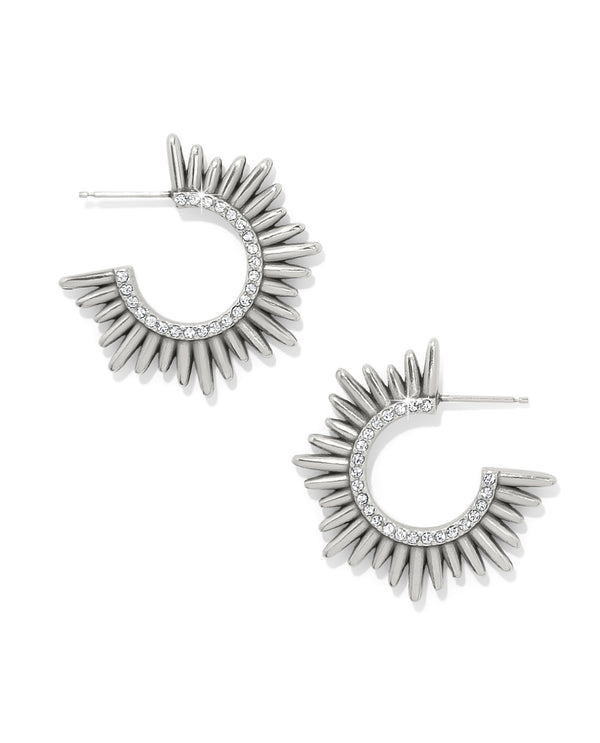 BRIGHTON JA0235 SOLARA SILVER HOOP EARRING