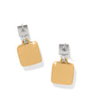 BRIGHTON JA0249 MERIDIAN ETAGE 2 TONE POST DROP EARRING