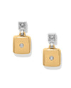 BRIGHTON JA0249 MERIDIAN ETAGE 2 TONE POST DROP EARRING