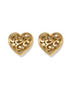 BRIGHTON JA9948 CONTEMPO GOLD HEART OIS EARRING