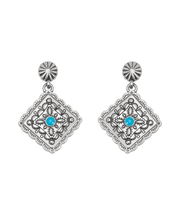 BRIGHTON JA9981 MOSAIC PASEO CONCHO DROP EARRING