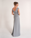 JADE JASMINE K278063 ONE SHOULDER RUCHED GOWN silver silver 